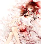  1girl cherry_blossoms cuy7 hakurei_reimu solo touhou 