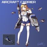 1girl blonde_hair blue_eyes breasts cleavage command_and_conquer command_and_conquer:_red_alert_2 garter_straps hat langbazi long_hair mecha_musume military military_uniform personification solo thigh-highs uniform