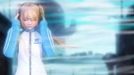  1girl blonde_hair blue_jacket blurry_background closed_eyes dead_or_alive dead_or_alive_5 headphones highres jacket listening_to_music marie_rose realistic solo 