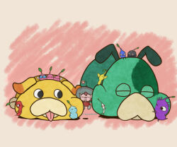  1girl black_eyes black_skin blue_eyes blue_pikmin blue_skirt border brown_border buttons closed_eyes closed_mouth colored_skin commentary_request dog helmet ice ice_pikmin jumpsuit leaf lowres moss_(pikmin) no_mouth oatchi_(pikmin) pikmin_(creature) pikmin_(series) pikmin_4 pink_background pink_skin pointy_ears purple_hair purple_pikmin purple_skin radio_antenna red_eyes red_hair red_jumpsuit red_pikmin red_skin rescue_officer_(pikmin) rock_pikmin short_hair skirt smile solid_circle_eyes space_helmet spacesuit tongue triangle_mouth tsumikiki_(user_gxnu4755) twitter_username very_short_hair white_pikmin white_skin winged_pikmin yellow_pikmin yellow_skin 