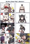  &gt;_&lt; 4koma ^_^ black_hair blush closed_eyes comic crying crying_with_eyes_open dress enemy_aircraft_(kantai_collection) gooster headgear highres holding hug ice_cream_cone kantai_collection long_hair multiple_4koma nagato_(kantai_collection) northern_ocean_hime o_o purple_hair red_eyes shaded_face sharp_teeth shinkaisei-kan short_hair silent_comic tatsuta_(kantai_collection) tears tenryuu_(kantai_collection) wavy_mouth white_dress white_hair white_skin yellow_eyes 