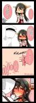  &gt;_&lt; ... 1girl 4koma :d absurdres admiral_(kantai_collection) bare_shoulders black_hair blush breasts choker clenched_hands close-up closed_eyes comic commentary_request detached_sleeves faceless faceless_male full-face_blush hair_ornament hairband hairclip hand_on_another&#039;s_cheek hand_on_another&#039;s_face hand_on_another&#039;s_head haruna_(kantai_collection) headgear heart heart-shaped_pupils highres japanese_clothes kantai_collection large_breasts long_hair military military_uniform naval_uniform nontraditional_miko open_mouth pocky pocky_day pocky_kiss remodel_(kantai_collection) saliva shared_food simple_background skirt smile symbol-shaped_pupils torogao translation_request tsukui_kachou uniform |_| 