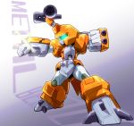  cannon clenched_hands commentary_request glowing glowing_eyes gun looking_to_the_side mecha medarot metabee no_humans robot ryuuta_(cure_ryuuta) solo standing turret weapon 