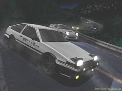  ae86 cars hill initial_d night 