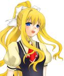  bad_id blonde_hair blue_eyes kamio_misuzu long_hair ponytail school_uniform yuki_(wankosoba) 