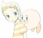  blue_eyes kirby kirby_(series) lucas mother_(game) mother_3 nintendo smile super_smash_bros. 