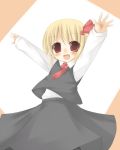  \o/ blonde_hair nami_(cassette) outstretched_arms red_eyes ribbon rumia short_hair touhou 