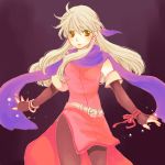  elbow_gloves fingerless_gloves fire_emblem fire_emblem:_akatsuki_no_megami fire_emblem_radiant_dawn gloves long_hair micaiah pantyhose scarf silver_hair yellow_eyes yukaris 