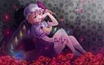  flandre_scarlet flower ribbon rose touhou wings yuko_(artist) yuuyuu_(yuko) 