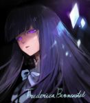  crystal dress frederica_bernkastel long_hair purple_eyes purple_hair serious umineko_no_naku_koro_ni violet_eyes 