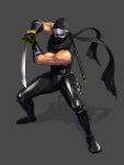  black_eyes headband katana male mask muscle ninja ninja_gaiden ninja_gaiden_dragon_sword ryu_hayabusa scarf sheath solo sword tecmo weapon 