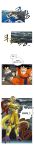  3boys absurdres black_hair comic commentary_request crossed_arms dougi dragon_ball dragon_ball_z_fukkatsu_no_f frieza golden_frieza grin highres korean long_image multiple_boys open_mouth smile son_gokuu spiky_hair sweatdrop tall_image translation_request umelim vegeta 