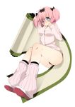  +_+ 1girl absurdres blue_eyes blush bow breasts buruma crying crying_with_eyes_open hair_bow hibari_(senran_kagura) highres jacket large_breasts looking_at_viewer pink_hair scroll seitarou senran_kagura senran_kagura_(series) short_hair short_twintails solo symbol-shaped_pupils tears track_jacket twintails 