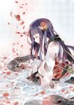  1girl flower hetiru highres inu_x_boku_ss long_hair miketsukami_soushi shirakiin_ririchiyo solo tales_of_(series) 