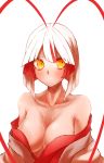  1girl bare_shoulders blush breasts cleavage highres japanese_clothes large_breasts oounabara_to_wadanohara porupu solo tatsumiya_(wadanohara) 