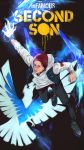  1boy beanie bird chain delsin_rowe electricity hat highres hoodie idachi infamous solo wings 