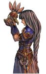  1girl braid breasts helmet lenneth_valkyrie long_hair official_art skirt solo tagme valkyrie_profile very_long_hair white_background 