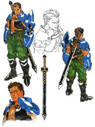  1boy arngrim official_art short_hair solo tagme valkyrie_profile white_background yoshinari_kou yoshinari_you 