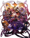  6+boys 6+girls amane_nishiki amanohokosaka_homura arakune azrael_(blazblue) blazblue blazblue:_central_fiction blazblue_remix_heart bullet_(blazblue) carl_clover celica_a_mercury es_(xblaze_code:_embryo) hades_izanami hakumen hazama hibiki_kohaku highres hyakuhachi_(over3) ignis_(blazblue) iron_tager izayoi_(blazblue) jin_kisaragi jubei_(blazblue) kagura_mutsuki kokonoe konoe_a_mercury lambda-11 litchi_faye_ling mai_natsume makoto_nanaya minerva_(blazblue) mu-12 multiple_boys multiple_girls naoto_kurogane nirvana noel_vermillion nu-13 platinum_the_trinity rachel_alucard ragna_the_bloodedge raquel_alucard relius_clover shishigami_bang taokaka the_black_beast trinity_glassfield tsubaki_yayoi valkenhayn_r_hellsing xblaze_code:_embryo yuuki_terumi 