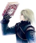  1boy book grimoire_weiss lips mmcxcircus nier nier_(young) short_hair solo white_background 