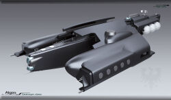  3d algos_(eve_online) attack_ship_(eve_online) carrier commentary creodron_(eve_online) dated_commentary destroyer_(eve_online) droneboat_(eve_online) emblem english_text eve_online gallente_federation_(eve_online) glint grey_background grey_theme highres kaspercohen_(kasper_hansen) maya_(medium) military_vehicle no_humans official_art photoshop_(medium) radar radio_antenna science_fiction spacecraft vehicle_focus vehicle_name 