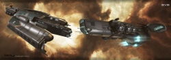  3d absurdres algos_(eve_online) attack_ship_(eve_online) brown_background carrier commentary copyright_logo copyright_name creodron_(eve_online) dated_commentary destroyer_(eve_online) droneboat_(eve_online) english_text eve_online from_behind from_side gallente_federation_(eve_online) glint glowing highres kaspercohen_(kasper_hansen) logo maya_(medium) military_vehicle multiple_views nebula no_humans official_art outdoors photoshop_(medium) radar radio_antenna realistic science_fiction space spacecraft thrusters vehicle_focus vehicle_name 
