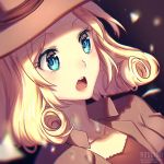  1girl blonde_hair blue_eyes hat open_mouth pokemon pokemon_(game) pokemon_xy rosuuri serena_(pokemon) solo 