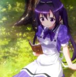  book gochuumon_wa_usagi_desu_ka? highres maid purple_hair screencap tedeza_rize twintails violet_eyes 