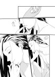  1boy comic facial_hair goatee hand_kiss highres kiss long_hair monochrome nara_shikamaru naruto nude solo_focus translated yamisuke_(silent-black) 