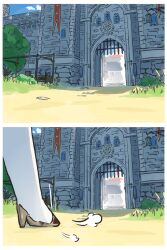  1girl alice_(genshin_impact) feet foot_focus gate genshin_impact highres xinzoruo 