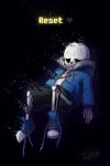  1boy blood disintegration dying english heart hoodie sans shoes shorts skeleton sneakers solo spoilers sweat undertale untied_shoes vengefulspirits 
