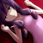  purple_hair ribbon touhou tsuyuki 