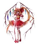  blonde_hair flandre_scarlet hat ribbon rinko_(artist) rinko_(mg54) touhou wings 