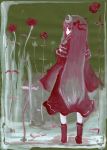  1girl flower kannasetsuna patchouli_knowledge rose solo touhou 