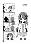  araragi_koyomi bakemonogatari comic highres monochrome monogatari_(series) senjougahara_hitagi translated 