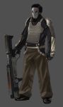  1boy armor concept_art earthrise gun male solo weapon 