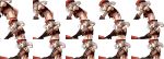  1girl alisa_ilinichina_amiella background_removed blue_eyes elbow_gloves fingerless_gloves gloves god_eater god_eater_burst hat highres long_hair navel official_art open_mouth project_x_zone silver_hair simple_background solo suspenders thigh-highs white_background 