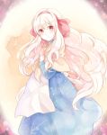  apron blonde_hair blush dress hairband kagerou_project kozakura_mary long_hair red_eyes smile 