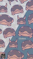  clodsire closed_mouth english_text highres looking_at_viewer meme_(sleepsheep) no_humans pokemon pokemon_(creature) pokemon_focus skull_and_crossbones smile solid_circle_eyes spines tail 