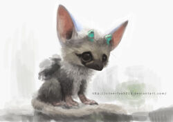  aged_down animal_focus artist_name baby_animal backlighting black_eyes blank_eyes commentary creature deviantart_username english_commentary full_body looking_afar no_humans silverfox5213 sitting solo the_last_guardian trico_(character) watermark web_address white_background 