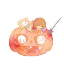  0_0 1:1 2016 2boys 2d 2others ambiguous_gender animal armor blue_shirt brown_hair cape child delomia digital_media flower flowey_(undertale) frisk_(undertale) ghost gloves human humanoid male monster monster_boy multiple_boys multiple_others napstablook papyrus_(undertale) plant polearm pumpkin rat red_cape red_gloves short_hair simple_background skeleton spear spider teeth transparent_background undead undertale utdr_(toby_fox) vegetable weapon white_armor yellow_flower |_| 