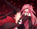  1girl gothic_lolita krul_tepes leaf lolita_fashion owari_no_seraph solo vampire 