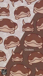  clodsire closed_mouth english_text highres looking_at_viewer meme_(sleepsheep) no_humans pokemon pokemon_(creature) pokemon_focus skull_and_crossbones smile solid_circle_eyes spines tail 