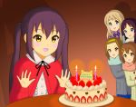  5girls akiyama_mio birthday_cake cake food happy_birthday hirasawa_yui jophiel k-on! kotobuki_tsumugi multiple_girls nakano_azusa tainaka_ritsu 