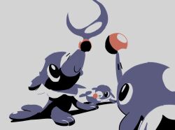  animal_focus bubble closed_mouth flippers lukasandatta no_humans pokemon pokemon_(creature) pokemon_focus popplio sea_lion simple_background smile tail 