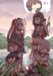  6+girls amatsukaze_(kantai_collection) black_hair blonde_hair blood brown_hair commentary_request crying crying_with_eyes_open cup grey_hair hamakaze_(kantai_collection) jintsuu_(kantai_collection) kaga_(kantai_collection) kantai_collection multiple_girls phone shimakaze_(kantai_collection) side_ponytail silver_bell_(artist) silver_hair teacup tears tokitsukaze_(kantai_collection) yukikaze_(kantai_collection) 