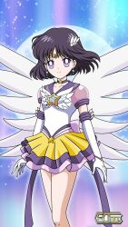 1girl adult_swim angel_wings bishoujo_senshi_sailor_moon bishoujo_senshi_sailor_moon_s bishoujo_senshi_sailor_moon_s:_the_movie bishoujo_senshi_sailor_moon_supers bishoujo_senshi_sailor_moon_supers:_the_movie e-chae eternal_sailor_saturn purple_eyes purple_hair sailor_saturn sailor_senshi_uniform solo toei_animation tomoe_hotaru toonami