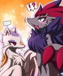  furry highres mienshao no_humans pokemon pokemon_(creature) shiongaze zoroark 