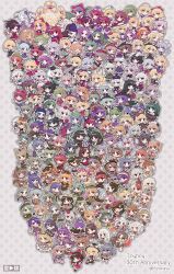  6+girls absolutely_everyone absurdres aki_minoriko aki_shizuha alice_margatroid alice_margatroid_(pc-98) angel angel_wings anniversary antinomy_of_common_flowers apron asakura_rikako ascot black_hair blonde_hair blue_capelet blue_dress blue_hair blue_hat blush bow bowtie braid broom broom_riding brown_eyes brown_hair capelet chen chirizuka_ubame cirno closed_eyes clownpiece crescent curiosities_of_lotus_asia daiyousei detached_sleeves doremy_sweet double_dealing_character double_spoiler dress ebisu_eika elis_(touhou) ellen_(touhou) elly_(touhou) embodiment_of_scarlet_devil eternity_larva everyone ex-keine feathered_wings flandre_scarlet forbidden_scrollery fossilized_wonders foul_detective_satori frilled_bow frilled_hair_tubes frills fujiwara_no_mokou futatsuiwa_mamizou gengetsu_(touhou) genjii_(touhou) gohei goutokuji_mike green_eyes green_hair hair_bow hair_tubes hakurei_reimu hakurei_reimu_(pc-98) haniyasushin_keiki hat hat_bow hata_no_kokoro hecatia_lapislazuli hidden_star_in_four_seasons highly_responsive_to_prayers highres hijiri_byakuren himekaidou_hatate himemushi_momoyo hinanawi_tenshi holding holding_gohei holding_scepter hong_meiling hopeless_masquerade horikawa_raiko horns hoshiguma_yuugi houjuu_chimi houjuu_nue houraisan_kaguya ibaraki_kasen ibuki_suika iizunamaru_megumu imaizumi_kagerou immaterial_and_missing_power imperishable_night impossible_spell_card inaba_tewi inubashiri_momiji iwanaga_ariya izayoi_sakuya japanese_clothes joutouguu_mayumi junko_(touhou) kaenbyou_rin kagiyama_hina kaku_seiga kamishirasawa_keine kana_anaberal kasodani_kyouko kataginu katana kawashiro_nitori kazami_yuuka kazami_yuuka_(pc-98) kicchou_yachie kijin_seija kikuri_(touhou) kimono kirisame_marisa kirisame_marisa_(pc-98) kishin_sagume kisume kitashirakawa_chiyuri koakuma kochiya_sanae komakusa_sannyo komano_aunn komeiji_koishi komeiji_satori konngara_(touhou) konpaku_youmu kotohime_(touhou) kudamaki_tsukasa kumoi_ichirin kurodani_yamame kurokoma_saki kurumi_(touhou) legacy_of_lunatic_kingdom letty_whiterock lily_white long_hair long_sleeves lotus_eaters lotus_land_story louise_(touhou) luna_child lunasa_prismriver lyrica_prismriver mai_(touhou) maribel_hearn matara_okina medicine_melancholy meira_(touhou) merlin_prismriver michigami_nareko mima_(touhou) mirei_(miirei) mitsugashira_enoko miyadeguchi_mizuchi miyako_yoshika mizuhashi_parsee mononobe_no_futo morichika_rinnosuke moriya_suwako mountain_of_faith mugetsu_(touhou) multiple_girls multiple_wings murasa_minamitsu mystia_lorelei mystic_square nagae_iku nazrin nippaku_zanmu nishida_satono niwatari_kutaka nontraditional_miko okazaki_yumemi okunoda_miyoi oni onozuka_komachi open_mouth orange_(touhou) patchouli_knowledge perfect_cherry_blossom phantasmagoria_of_dim.dream phantasmagoria_of_flower_view plaid_clothes plaid_vest ponytail red_bow red_eyes red_horns red_skirt reisen_(touhou_bougetsushou) reisen_udongein_inaba reiuji_utsuho remilia_scarlet ribbon ribbon-trimmed_sleeves ribbon_trim rika_(touhou) ringo_(touhou) rumia saigyouji_yuyuko sakata_nemuno sara_(touhou) sariel_(touhou) sash scarlet_weather_rhapsody scepter seiran_(touhou) sekibanki seraph shameimaru_aya shiki_eiki shingyoku_(female) shingyoku_(male) shingyoku_(touhou) shinki_(touhou) short_hair short_sleeves single_braid single_horn skirt skirt_set smile soga_no_tojiko son_biten staff star_sapphire story_of_eastern_wonderland subterranean_animism sukuna_shinmyoumaru sun_print sun_symbol sunken_fossil_world sunny_milk sword tamatsukuri_misumaru tatara_kogasa teireida_mai ten_desires tenkajin_chiyari tenkyuu_chimata toramaru_shou touhou touhou_(pc-98) touhou_bougetsushou touhou_sangetsusei toutetsu_yuuma toyosatomimi_no_miko tsukumo_benben tsukumo_yatsuhashi twitter_username unconnected_marketeers undefined_fantastic_object unfinished_dream_of_all_living_ghost unzan urban_legend_in_limbo usami_renko usami_sumireko ushizaki_urumi very_long_hair vest violet_detector waist_apron waist_sash wakasagihime watari_nina watatsuki_no_toyohime watatsuki_no_yorihime weapon white_bow white_sash white_wings wide_sleeves wily_beast_and_weakest_creature wings witch_hat wizard_hat wriggle_nightbug yagokoro_eirin yakumo_ran yakumo_yukari yamashiro_takane yasaka_kanako yatadera_narumi yellow_bow yellow_bowtie yellow_eyes yomotsu_hisami yorigami_jo&#039;on yorigami_shion yuiman_asama yuki_(touhou) yumeko_(touhou) yuugenmagan 