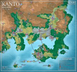  commentary_request english_commentary english_text grid highres island kanto_map map_(medium) map_legend mixed-language_commentary mountain no_humans plateau pokemon pokemon_(anime) sakibanki web_address 